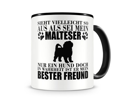 Tasse mit dem Motiv Malteser mein bester Freund - Ansicht 1