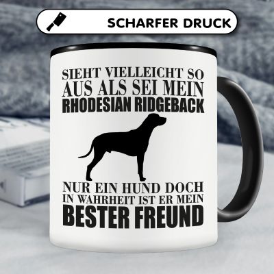 Tasse mit dem Motiv Rhodesian Ridgeback mein bester Freund - Ansicht 5