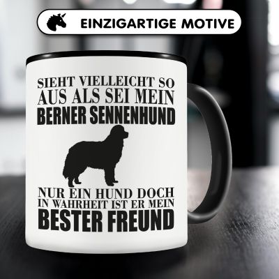 Tasse mit dem Motiv Berner Sennenhund mein bester Freund - Ansicht 3
