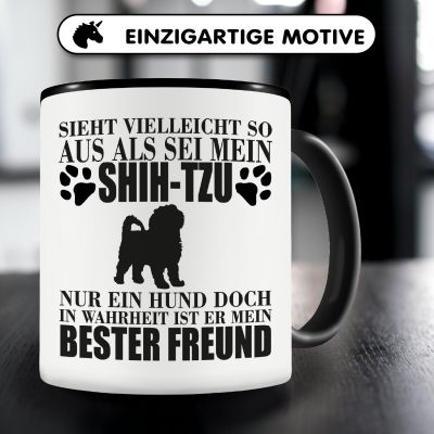 Tasse mit dem Motiv Shih-Tzu mein bester Freund - Ansicht 3