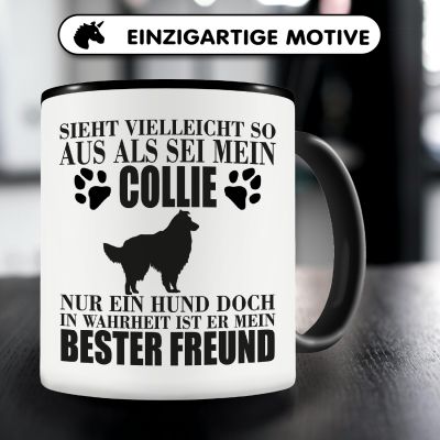 Tasse mit dem Motiv Collie mein bester Freund - Ansicht 3