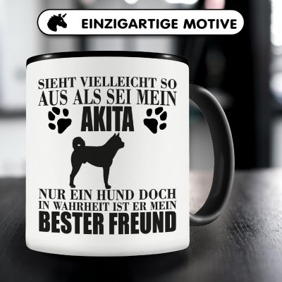 Tasse mit dem Motiv Akita mein bester Freund - Ansicht 3
