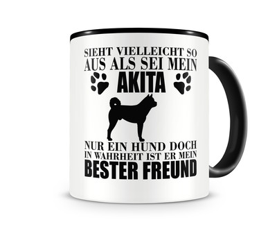 Tasse mit dem Motiv Akita mein bester Freund