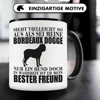 Tasse mit dem Motiv Bordeaux Dogge mein bester Freund - Ansicht 3