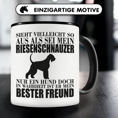 Tasse mit dem Motiv Riesenschnauzer mein bester Freund - Ansicht 3
