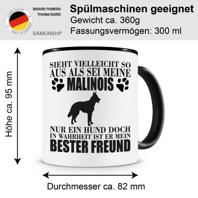 Tasse mit dem Motiv Malinois mein bester Freund - Ansicht 2