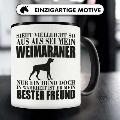 Tasse mit dem Motiv Weimaraner mein bester Freund - Ansicht 3