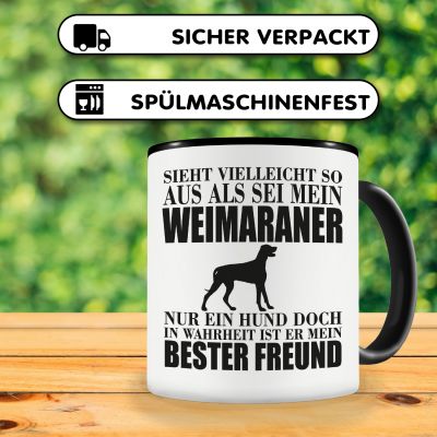 Tasse mit dem Motiv Weimaraner mein bester Freund - Ansicht 4