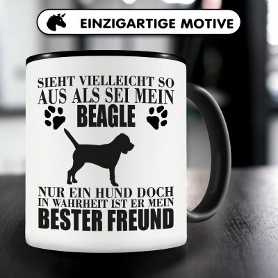 Tasse mit dem Motiv Beagle mein bester Freund - Ansicht 3