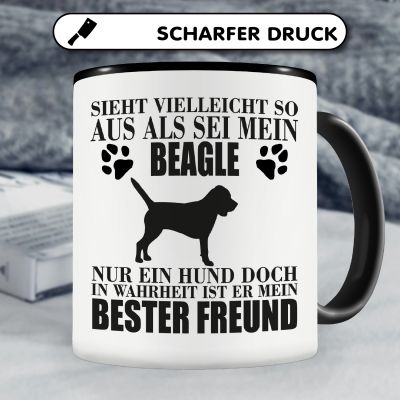 Tasse mit dem Motiv Beagle mein bester Freund - Ansicht 5