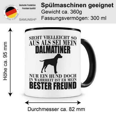 Tasse mit dem Motiv Dalmatiner mein bester Freund - Ansicht 2