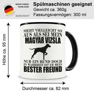Tasse mit dem Motiv Magyar Vizsla mein bester Freund - Ansicht 2