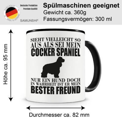 Tasse mit dem Motiv Cocker Spaniel mein bester Freund - Ansicht 2