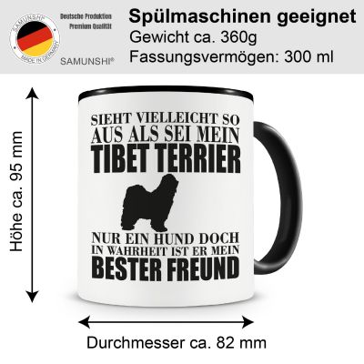 Tasse mit dem Motiv Tibet Terrier mein bester Freund - Ansicht 2