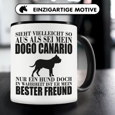 Tasse mit dem Motiv Dogo Canario mein bester Freund - Ansicht 3