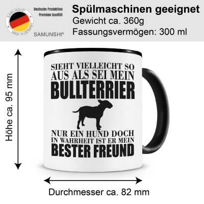 Tasse mit dem Motiv Bullterrier mein bester Freund Tasse