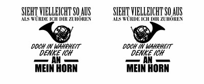 Tasse mit dem Motiv Ich denke an mein Horn - Ansicht 2