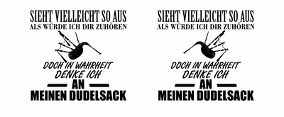 Tasse mit dem Motiv Ich denke an meinen Dudelsack - Ansicht 2