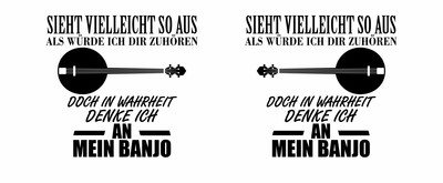 Tasse mit dem Motiv Ich denke an mein Banjo - Ansicht 2