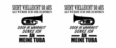 Tasse mit dem Motiv Ich denke an meine Tuba - Ansicht 2