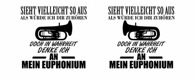 Tasse mit dem Motiv Ich denke an mein Euphonium - Ansicht 2