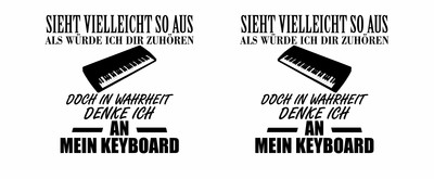 Tasse mit dem Motiv Ich denke an mein Keyboard - Ansicht 2