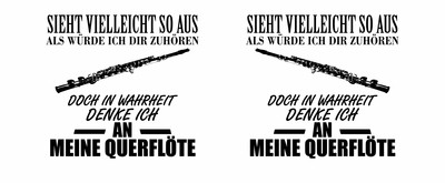 Tasse mit dem Motiv Ich denke an meine Querflte - Ansicht 2