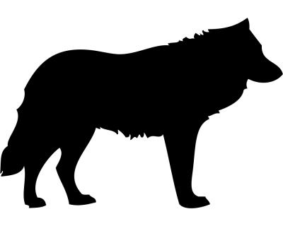 Wolf als Aufkleber - Ansicht 1