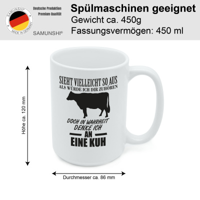 XXL Tasse mit dem Motiv Ich denke an eine Kuh - Ansicht 2