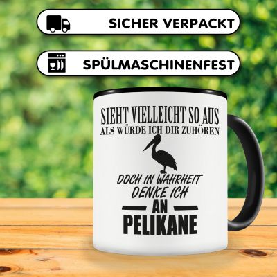 Tasse mit dem Motiv Ich denke an Pelikane - Ansicht 4
