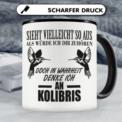 Tasse mit dem Motiv Ich denke an Kolibris - Ansicht 5