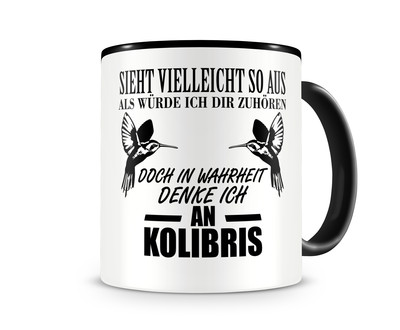 Tasse mit dem Motiv Ich denke an Kolibris - Ansicht 1