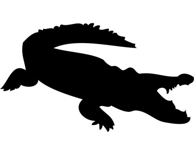 Krokodil Wandtattoo - Ansicht 1