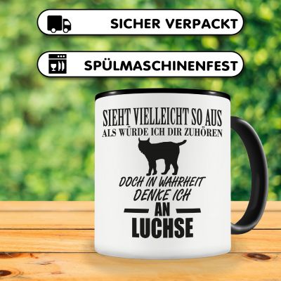 Tasse mit dem Motiv Ich denke an Luchse - Ansicht 4