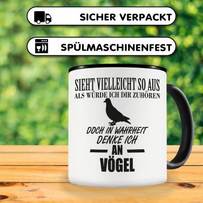 Tasse mit dem Motiv Ich denke an Vgel - Ansicht 4