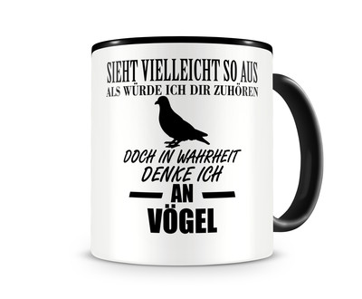 Tasse mit dem Motiv Ich denke an Vgel - Ansicht 1