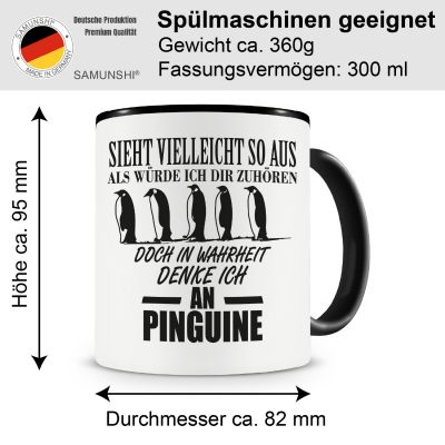 Tasse mit dem Motiv Ich denke an Pinguine - Ansicht 2
