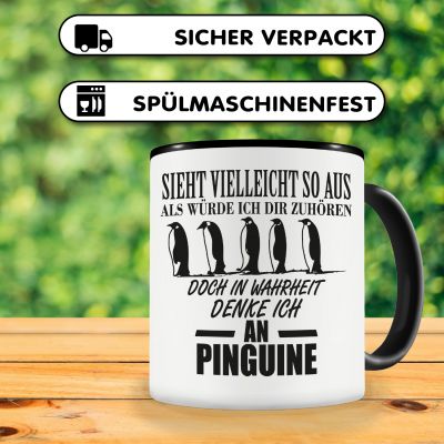 Tasse mit dem Motiv Ich denke an Pinguine - Ansicht 4