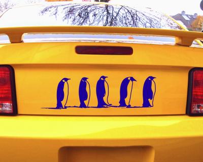 Pinguine als Aufkleber