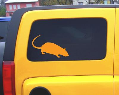 Ratte als Aufkleber