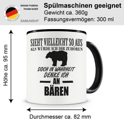 Tasse mit dem Motiv Ich denke an B�ren - Ansicht 2