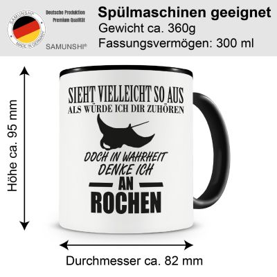 Tasse mit dem Motiv Ich denke an Rochen - Ansicht 2