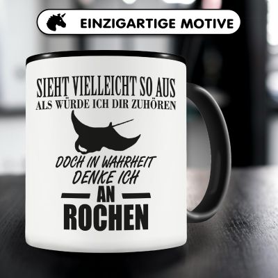 Tasse mit dem Motiv Ich denke an Rochen - Ansicht 3