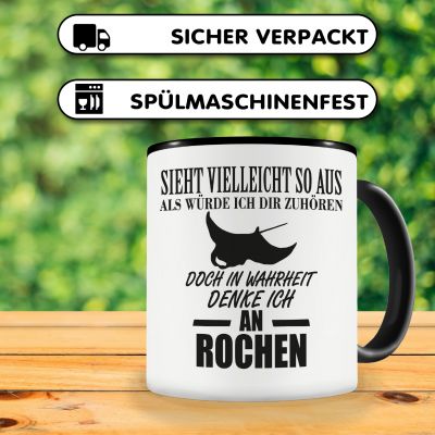Tasse mit dem Motiv Ich denke an Rochen - Ansicht 4