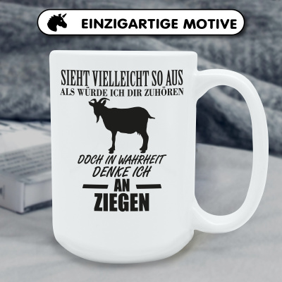 XXL Tasse mit dem Motiv Ich denke an Ziegen - Ansicht 6