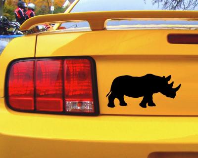 Nashorn als Aufkleber