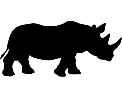 Nashorn als Aufkleber - Ansicht 1