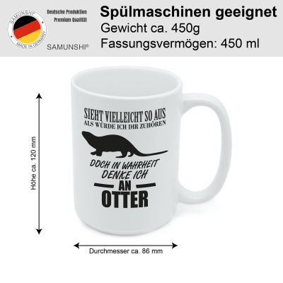XXL Tasse mit dem Motiv Ich denke an Otter - Ansicht 2