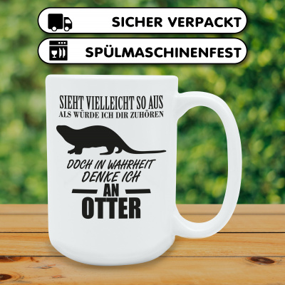 XXL Tasse mit dem Motiv Ich denke an Otter - Ansicht 4
