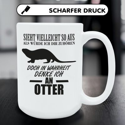 XXL Tasse mit dem Motiv Ich denke an Otter - Ansicht 5